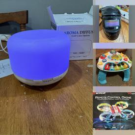 MaxSold Auction: This online auction features open box items such power tools, indoor camera, aroma humidifers, solar lights, welding helmet, apple watch, jewelry making kit, heated apparel, cabinet hinges, earbuds, vacuums, pet products, gaming gear, drone, and much, much, more!!