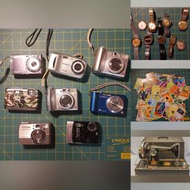 MaxSold Auction: This online auction features portable keyboards, video games, cameras, sewing machine, jadeite, watches, vintage action figures, watch parts, amp, jewelry, stereo components, vinyl records, Pokemon cards, vintage books, coins,  and much, much, more!!!