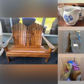 MaxSold Auction: This online auction includes sterling silver, Hummel, Bundy clarinet, furniture such as Ethan Allen hutch, vintage end tables, vintage chairs, Flexsteel sofa, electric recliner, and wooden dressers, vintage toys, small kitchen appliances, lamps, planters, vinyl records, Pyrex, vintage sports gear and much more!
