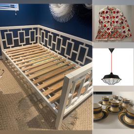 MaxSold Auction: This online auction features day bed, YA books, outerwear, antique chambersticks, pewter stein, antique samovar, antique Mahjong set, men’s wear, fitness gear, NIB pendant light, teacup/saucer sets, children’s guitar, antique Victorian chair, and much, much, more!!