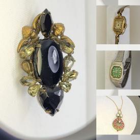 MaxSold Auction: This online auction includes jewelry such as rings, pendants, earrings, necklaces, watches and others, accessories, coins, artworks, boots, enamel jar, selfie stick and much more!