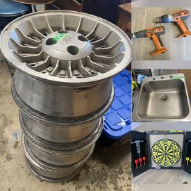 MaxSold Auction: This online auction features snowblower, tillers, power & hand tools, rims, hubcaps, speakers, battery chargers, NIB gridwall, auto supplies, chainsaw, Harley Davidson gear, electrical equipment, plumbing supplies, welder masks, hardware, and much, much, more!!!