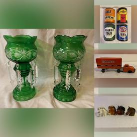 MaxSold Auction: This online auction features crock, decanter set, collector plates, vintage sewing machine, motorcycle collectibles, vintage books, live plants, mantle lusters, men’s clothing, and much more!!