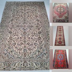 MaxSold Auction: This online auction includes hand-knotted wool Persian rugs from Turkmenistan, Bakhtiar, Hamedan, Tabriz and others, machine made rugs and more!