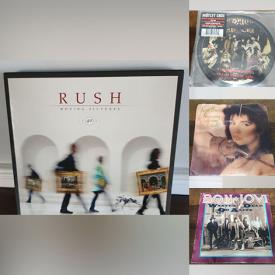 MaxSold Auction: This online auction includes vinyl records featuring U2, Tom Petty, Simon & Garfunkel, Billy Joel, Mick Jagger, Foreigner, John Lennon, Bob Dylan, Rick Astley, The Beatles, Kate Bush, RUSH, Peter Frampton, Gordon Lightfoot, Paul McCartney, Motley Crue and much more!