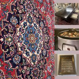 MaxSold Auction: This online auction features Persian carpet, mahogany table & leather chairs, small kitchen appliances, printers, dishwasher, computer components, fitness gear, women’s shoes, sewing machine, and much, much, more!!