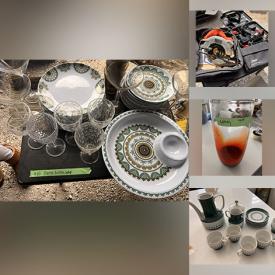 MaxSold Auction: This online auction features art glass, Corningware, sectional sofa, yard tools, stools, patio furniture, paint supplies, camping gear, power tools, outerwear, fitness gear, area rugs, yard tools, desk, and much, much, more!!