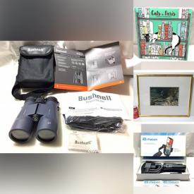 MaxSold Auction: This online auction includes Swissmar raclette, cheese tools, vintage Lemaire opera glasses, gimbal, sunglasses, USB car lighter chargers, Honeywell thermostat guard, replacement filters, foam kit, artworks, vintage miniature resin tea set, zumba fitness kit, binoculars, magazines and more!