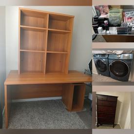 MaxSold Auction: This online auction features office shelve/desk set, spa equipment, body contour equipment, new makeup, women’s shoes & clothes, bedroom furniture, washer & dryer, and much, much, more!!!!