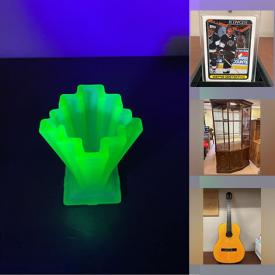 MaxSold Auction: This online auction includes uranium glass, 926 silver jewelry, Marvel comics, curio cabinet, acoustic guitar, vintage board games, Topps trading cards and more!