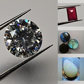 MaxSold Auction: This online auction includes jewelry and cut stones such as GRA certified moissanite, Zambian emerald, Ethiopian opal, aquamarine, tourmaline, sapphires, Baltic amber, alexandrite and more!