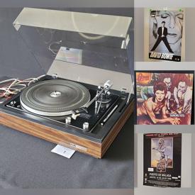 MaxSold Auction: This online auction features vinyl records, record player, rock posters, and much, much, more!!