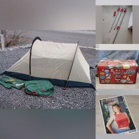 MaxSold Auction: This online auction features area rugs, camping gear, vintage tins, power & hand tools, auto care supplies, DVDs, vintage wooden crates, painting supplies, sports trading cards, steins, vinyl records, Pokemon cards, golf clubs, vintage magazines & newspapers, and much, much, more!!