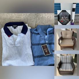 MaxSold Auction: This online auction includes furniture such as shelving units, patio tables, patio chairs and others, framed art, globes, Samsonite luggage, clothing, accessories, shoes, books, CDs, DVDs, metal art, tools, office items, Birks stainless cutlery and more!