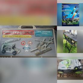 MaxSold Auction: This online auction features area rug, power tools, DVDs, electric lawnmower, firepit, RC vehicle, small kitchen appliances, hurricane lamps, vinyl records, sewing machine, games, garden art, jewelry, watches, novelty clocks, collector spoons, and much, much, more!!!