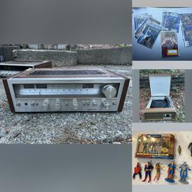 MaxSold Auction: This online auction features stereo components, room dividers, CDs, vinyl records, power & hand tools, comics, sewing machine, Coca-Cola collectibles, collectible lunch boxes, sports collectibles, camping gear, bike, toys, Star Trek collectibles, sports trading cards, and much, much, more!!