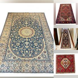 MaxSold Auction: This online auction features Turkman, Nahavand, Naeen, Hamadan, Ardabil, Baluch, and Shiraz Persian rugs & runners.