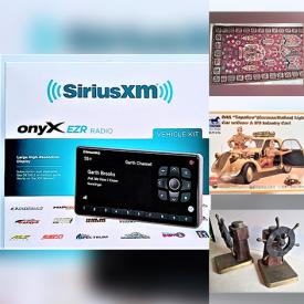 MaxSold Auction: This online auction features area rugs, new model kits, hand tools, air cleaner, costume jewelry, art glass, vintage hand drum, antique kitchen tools, women’s clothing, newborn clothing, pet products, and much more!!!