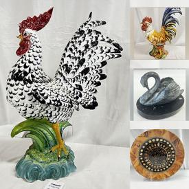 MaxSold Auction: This online auction includes Lladro figurine, ceramic roosters, candle stands and other decor, Crate and Barrel, Anthropologie and other dishware, silver plated items, Depression glass, Lenox and other china, kitchenware, small kitchen appliances, wedding dresses, clothing, exercise equipment and more!