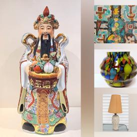 MaxSold Auction: This online auction includes artworks, books, DVDs, salt and pepper shakers, Coalport cottage miniatures, vintage Geisha dolls, ceramics, silver tone jewelry charms, lamps, pottery, Royal Doulton and other china, toys, wall planters, crystalware and much more!