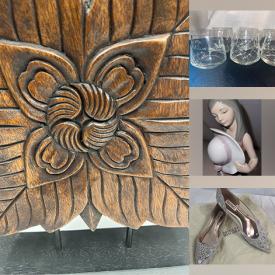 MaxSold Auction: This online auction includes silverplate, vintage Lladro, Pottery Barn home decor, mirrored jewelry armoire, glassware, table games, power tools, and more!