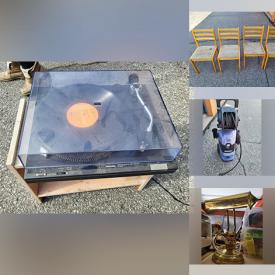 MaxSold Auction: This online auction includes electronics, tools, hardware, pressure washer, chairs, small appliances, flashlights, Bradford Exchange plates, gas cans, wall shelf, decor and much more!