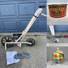 MaxSold Auction: This online auction includes NIB Lego, vintage collector tins, vintage Swarovski, Italian pottery, Blackberry Playbook, commemorative coins, MLB trading cards, antique decor, children’s bicycles, vintage desks, sports gear, glassware, books, yard tools and much more!