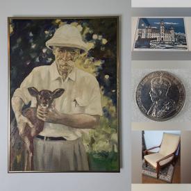 MaxSold Auction: This online auction features coins, teak furniture, Robert Bateman print, studio pottery, art glass, steamer truck, Haida tray, guitar, art supplies, Jacqueline Piolet original, and much, much, more!!