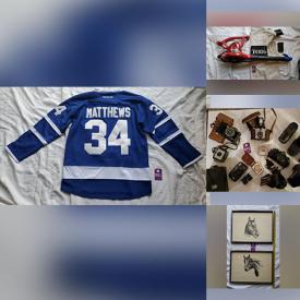 MaxSold Auction: This online auction features sports jerseys, men’s shoes, stained glass window, soapstone carvings, chainsaw, sewing machine, yard tools, lawn mower, pressure washer, teacup/saucer sets, vintage cameras, vintage humidor, jewelry, pet products, and much, much, more!!!