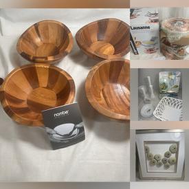 MaxSold Auction: This online auction includes servingware, glassware, silverware cutlery, wall lamps, wall art, decor, grooming tools, Husky sprayer kit and other power tools, hardware, pet supplies, jewelry and more!