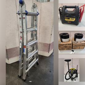 MaxSold Auction: This online auction features power & hand tools, hardware, storage containers, yard tools, cast metal fence insert, house paint, NIB caulk, work gloves, shop vacs, tool boxes, ladder, and much, much, more!!
