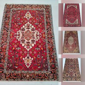 MaxSold Auction: This online auction includes Persian hand knotted wool rugs from Turkmenistan, Malayer, Hamedan, Zanjan, Joshegan, Tabriz, Ardebil and more!