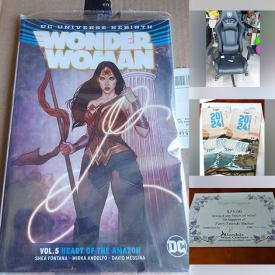 MaxSold Auction: This Charity/Fundraising online auction features comics, new sunglasses, fitness gear, Precious Moments figurines, art supplies, small kitchen appliances, teacup/saucer sets, office supplies, collector plates, pet products, camping supplies, metal art, puzzles, gaming chair, printer, watches, accordion, Royal Doulton figurine, jewelry, and gift certificates for beauty services, Transformation station, lift tickets, Niagara parks, McDonald’s, and much, much, more!!!