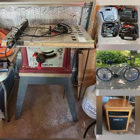 MaxSold Auction: This online auction features small kitchen appliances, karaoke machine, chest freezer, hand tools, camping gear, garden art, patio heater, pressure washer, yard tools, power & hand tools, art glass, vinyl records, DVDs, bike, sports collectibles, vanity table, and much, much, more!!!