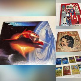 MaxSold Auction: This online auction includes records such as Bruce Springsteen, David Bowie, and Neil Young, comics such as Preacher, X-men, Teen Titans, and Spider-Man, vintage books, Hot Wheels, VIewmaster reels, Star Wars trading cards, Pokémon trading cards, Magic trading cards and more!