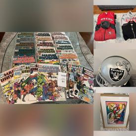 MaxSold Auction: This online auction includes Marvel comics such as X-Men, Silver Surfer, Vision, and Cable, SF Giants collectibles, signed art and more!