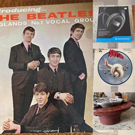MaxSold Auction: This online auction features vinyl records, The Beatles collectibles, vintage CED movies, and more!\n