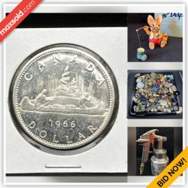 MaxSold Auction: This online auction features NIB Pendelhpin figurines, coins, fitness gear, fishing gear, hardware, costume jewelry, PEZ dispensers, vintage watches, vintage marbles, Noritake dish, stamps, and much, much, more!!