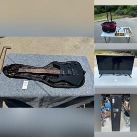 MaxSold Auction: This online auction includes new items such as small appliances, American Apparel shirts, and beauty items, Mitchell electric guitar, camera tripods, mannequins, DVDs, IKEA tabletops, gaming accessories, power tools, Schwinn bicycles and more!