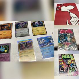 MaxSold Auction: This online auction includes collectibles such as Marvel and DC comic books, vintage and antique books, vinyl records, Hot Wheels, fishing lures, Pokémon cards, sports trading cards and much more!