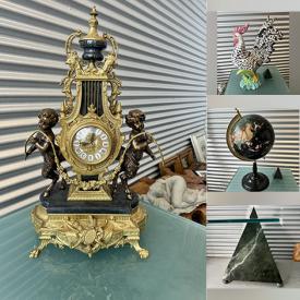 MaxSold Auction: This online auction features antique carved chair, Dai Wynn paintings, tree root tables, Italian Brevettato candelabras & garniture set, ceramic roosters, pet products, Karl Joseph Brodtmann lithographs, and much, much, more!!!