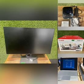 MaxSold Auction: This online auction includes electronics such as Microsoft Surface Go, Dell monitors, Apple displays, Razer gaming keyboard, and Canon printers, NIB cleaning supplies, and more!