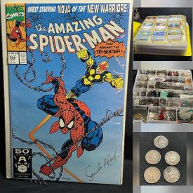 MaxSold Auction: This online auction features comics, Pokemon cards, antique books, Beanie Babies, vintage thimbles, pet products, art glass, coins, estate jewelry, stamps, jewelry-making supplies, iridescent glass, antique insulators, and much more!