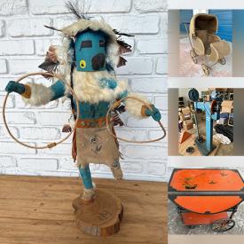 MaxSold Auction: This online auction features HO trains, fishing gear, vinyl records, Kachina statues, antique baby stroller, sports collectibles, pet products, beer steins, antique bottles, stamps, golf clubs, Boyd’s bears, Coca-Cola collectibles, games, antique tea cart, sports collectibles, and much more!