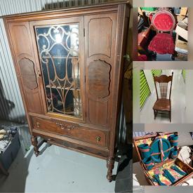 MaxSold Auction: This online auction features antique china cabinet, golf clubs, antique chairs, pet products, power & hand tools, plant stands, guitars, dehumidifiers, yard tools. NIB kitchen faucet, stereo component parts, and much, much, more!!!