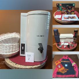 MaxSold Auction: This online auction features small kitchen appliances, games, vintage toys, comics, YA books, children’s books, Harry Potter collectibles, art supplies, coins, hardware, sports equipment, and much, much, more!!!