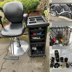 MaxSold Auction: This online auction features hairdressing chair & beauty appliances, stereo components, camera & accessories, art & craft supplies, puzzles, costume jewelry, games, RC vehicles, pet products, power & hand tools, DVDs, camping & fishing gear, stamps, vinyl records, Legos, comics, cedar chest, watches, and much, much, more!!!