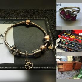 MaxSold Auction: This online auction features ruby rings, 10K & sterling jewelry, charm bracelet, watches, power & hand tools, pressure washer, giraffe collection, novelty clocks, TV, vinyl records, Scentsy products, art glass, and much, much, more!!!