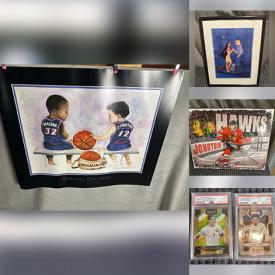 MaxSold Auction: This online auction features sports collectibles, sports trading cards, comics, fitness gear, pet products, puzzles, games, small kitchen appliances, children’s books, baby items, collectible plates, Disney collectibles, strollers, tires, craft supplies, and much, much, more!!!