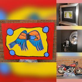 MaxSold Auction: This online auction features original paintings by Karl Burrows, Tim Tait, Ruah Trefzger, and fine art prints by Maud Lewis, Christian Morrisseau, Emily Carr, Chief Henry Speck, and coins, metal wall art, vintage cameras, and much, much, more!!!